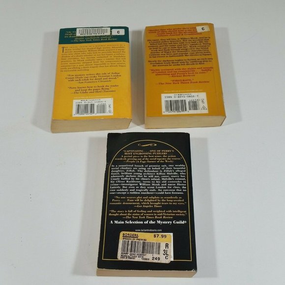 3 Anne Perry William Monk Paperback Books Face of a Stranger Breach of Promise - Picture 4 of 6